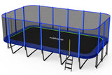 Zupapa 2500LBS Weight Capacity Rectangle Trampoline 13x23FT Outdoor Square Gymnastics Trampolines with 10-Year Quality Assurance for Kids Adults