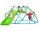 Zupapa Climbing Dome with Slide Max Load 440Lbs, 8FT Jungle Gym Monkey Bar for Backyard, Outdoor Climbing Frame Toys  for Kids Age 3-8
