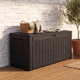 Quictent 100 Gallon Heavy Duty Resin Deck Box, Waterproof Outdoor Storage Bench