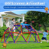Zupapa 10FT Climbing Dome, Outdoor Jungle Gym for Kids with Climbing Grip, Easy Assembly Outdoor Play Equipment for Kids, Purple