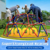 Zupapa 10FT Climbing Dome, Outdoor Jungle Gym for Kids with Climbing Grip, Easy Assembly Outdoor Play Equipment for Kids, Purple