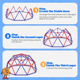 Zupapa 10FT Climbing Dome, Outdoor Jungle Gym for Kids with Climbing Grip, Easy Assembly Outdoor Play Equipment for Kids, Purple