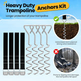 ORCC 1300LBS Weight Capacity Trampoline 16 15 14 12 10 8FT with Basketball Hoop Water Sprinkler Spiral Ground Stakes Outdoor Yard Trampolines for Kids Adults