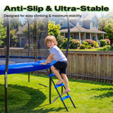 ORCC 1200LBS Weight Capacity Trampoline 16 15 14 12 10 8FT Without Basketball Hoop Water Sprinkler Spiral Ground Stakes Outdoor Yard Trampolines for Kids Adults