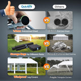 Quictent Premium 20x20 Reinforced Heavy Duty Party Tent with 3 Storage Bags
