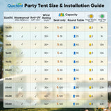 Quictent 20x20ft Heavy Duty Party Tent Outdoor Canopy with Mesh Windows