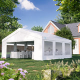 Quictent 20x20ft Heavy Duty Party Tent Outdoor Canopy with Mesh Windows