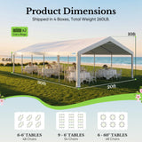 Quictent 20'x30' Heavy Duty Party Tent Outdoor Canopy with Church Windows