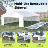Quictent 20x30ft Heavy Duty Party Tent Outdoor Canopy with Mesh Windows