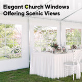 Quictent 20x40ft Heavy Duty Party Tent Outdoor Canopy with Church Windows