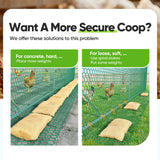 Quictent Essential Series 24x9ft Metal Chicken Coop Run with Climbing Ladder