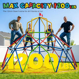 Zupapa 10FT Climbing Dome with Tower, Outdoor Geometric Dome Climber Tower for Kids 3-10 Supporting 1200 lbs