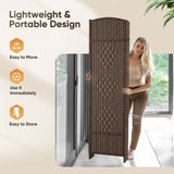 JOSTYLE 8 Panel Room Divider, Privacy Screen & Room Separation, Extra Wide