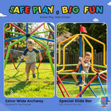 Zupapa 10FT Climbing Dome with Tower, Outdoor Geometric Dome Climber Tower for Kids 3-10 Supporting 1200 lbs