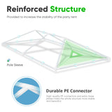 Quictent 10x20 Heavy Duty Party Tent with 4 Removable Mesh Windows & Ventilation - Waterproof Outdoor Canopy Tent for Weddings, Backyard Events, Shelter, UV Protection (White)