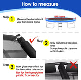 LONG FIBERGLASS ROD (One piece) for trampoline net