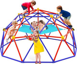 Zupapa 10FT Climbing Dome with Hammock, Supports up to 1200lbs Jungle Gym, Dome Climber for Kids 3 to 10, Purple