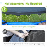 Zupapa 1500LBS Weight Capacity No-Gap Design 15 14FT Trampoline for Kids with Safety Enclosure Net Outdoor Backyards Trampolines with Non-Slip Ladder for Children Adults Family