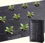KING BIRD 3FTx50FT Weed Barrier Landscape Fabric, 3.2oz Heavy Duty Woven Ground Cover Geotextile Fabric for Flower Garden Bed, Driveway, Pathway, Gravel & Yard Weed Control Mat