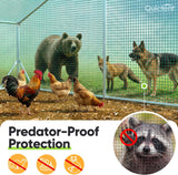 Quictent 3.3 x 25 FT Hardware Cloth for Chicken Coop, 1/2 inch 20 Gauge Dark Green Vinyl Coated Chicken Wire Mesh, Predator Proof Chicken Fence, Garden Netting