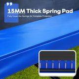 1500LBS Capacity Rectangle Trampoline 10X17FT Zupapa Outdoor Square Gymnastics Trampolines