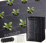 KING BIRD 3FTx50FT Weed Barrier Landscape Fabric, 3.2oz Heavy Duty Woven Ground Cover Geotextile Fabric for Flower Garden Bed, Driveway, Pathway, Gravel & Yard Weed Control Mat