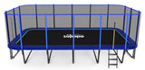 Zupapa 2500LBS Weight Capacity Rectangle Trampoline 13x23FT Outdoor Square Gymnastics Trampolines with 10-Year Quality Assurance for Kids Adults