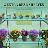 KING BIRD Premium Greenhouse for Outdoors, 84x56x77 in Walk-in Hot House with Thickened Cover, Reinforced Frame, Screen Windows & Mesh Door, 3 Tiers 20 Shelves for Outside Garden Seedlings