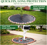 KING BIRD 3FTx50FT Weed Barrier Landscape Fabric, 3.2oz Heavy Duty Woven Ground Cover Geotextile Fabric for Flower Garden Bed, Driveway, Pathway, Gravel & Yard Weed Control Mat