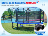 ORCC Oval Trampoline for Kids, 10x16FT Outdoor Trampoline with Safety Net - Recreational Gymnastics Trampolin, 1200LBS Capacity, Heavy-Duty Galvanized Steel Frame Yard Trampolines