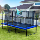 1500LBS Capacity Rectangle Trampoline 10X17FT Zupapa Outdoor Square Gymnastics Trampolines