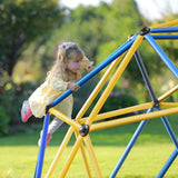 Zupapa 9FT Experience Ultimate Fun with the Upgraded Decagonal Geo Dome Climber Playset and Easy Assembly Play Equipment for Kids, Blue