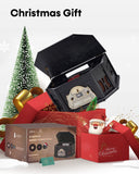 ORCC 10-in-1 Record Player, Nostalgic Turntable for Vinyl Record with Bluetooth, 2 Built-in Speakers, CD, Cassette, USB,Black