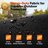 Quictent Motorcycle Garage Pod Shelter Hard Shell with Code Lock&Carry Bag,Black