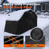 Quictent Motorcycle Garage Pod Shelter Hard Shell with Code Lock&Carry Bag,Black