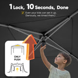 Quictent Privacy 8x8 Pop Up Canopy with 4 Sidewalls & Mesh Windows, Black
