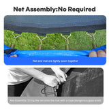 Zupapa 1800LBS Weight Capacity Rectangle Trampoline 10x17FT Outdoor Square Gymnastics Trampolines with Basketball Hoops for Kids Adults