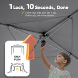 Quictent Privacy 10x10 Pop Up Canopy with 4 Sidewalls & Mesh Windows, Gray