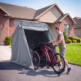 Quictent Motorcycle Garage Pod Shelter Hard Shell with Code Lock&Carry Bag, Light Gray