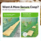Quictent Advanced Series 12x9x6.6ft Metal Chicken Coop Run with Climbing Ladder, Walk-in Outdoor Poultry Cage Heavy Duty Predator Proof Hen Duck Rabbit Farm House, Waterproof Anti-UV Cover