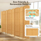 JOSTYLE 8 Panel Room Divider, Privacy Screen & Room Separation, Extra Wide