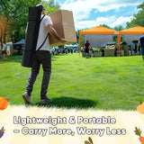 Quictent 10x10 Pop Up Canopy Tent with 1 Sidewall | Instant Setup Gazebo for 1 Person, Orange