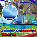 Zupapa 10FT Climbing Dome with Hammock, Supports up to 1200lbs Jungle Gym, Dome Climber for Kids 3 to 10, Purple