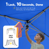 Quictent Privacy 8x8 Pop Up Canopy with 4 Sidewalls & Mesh Windows, Royal Blue