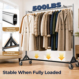 HOKEEPER Z Rack for Clothes Heavy Duty Hold 500 LBS with Display Arms