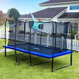 1500LBS Capacity Rectangle Trampoline 10X17FT Zupapa Outdoor Square Gymnastics Trampolines