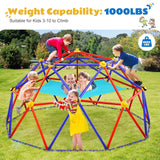 Zupapa Climbing Dome with Hammock for Kids 3 to10 Outdoor Play, Supports up to 1000lbs Jungle Gym