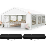 Quictent 20' x 20' Big Party Tent With Window Sides-White
