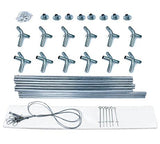 Quictent 10¡¯x20¡¯ Carport Heavy Duty Car Canopy Galvanized Car Boat Shelter with 4 Reinforced Steel Cables White