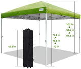 Quictent Screen Upgraded 10'x10' Pop Up Canopy with Mesh Walls-Green